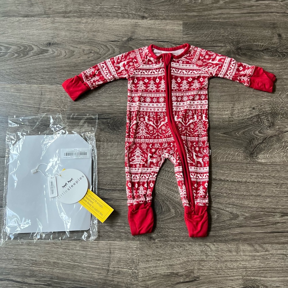 Little Sleepies Reindeer Cheer Zippy